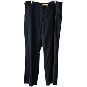 Talbots New w Tag 16P Marzotto Italy Wool Black Essential Heritage Slacks